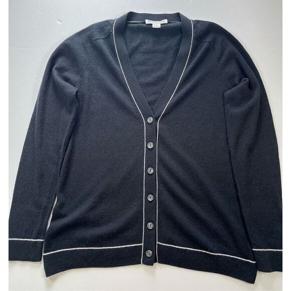 Pendleton Vintage 2000's Silk Wool Cashmere Blend Cardigan Navy Women Size Large - Picture 5 of 10